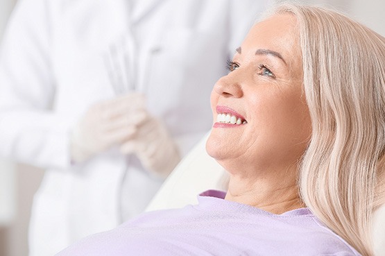 a woman during a dental appointment